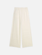 Pantalon Eleni - Jaquard High Rise Wide Leg Pyjama - Eggnog
