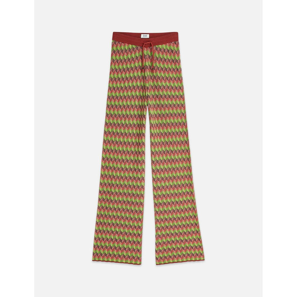 Pantalon Chevron Knitted - Burnt Henna