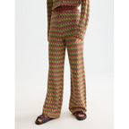 Pantalon Chevron Knitted - Burnt Henna