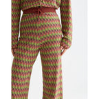 Pantalon Chevron Knitted - Burnt Henna