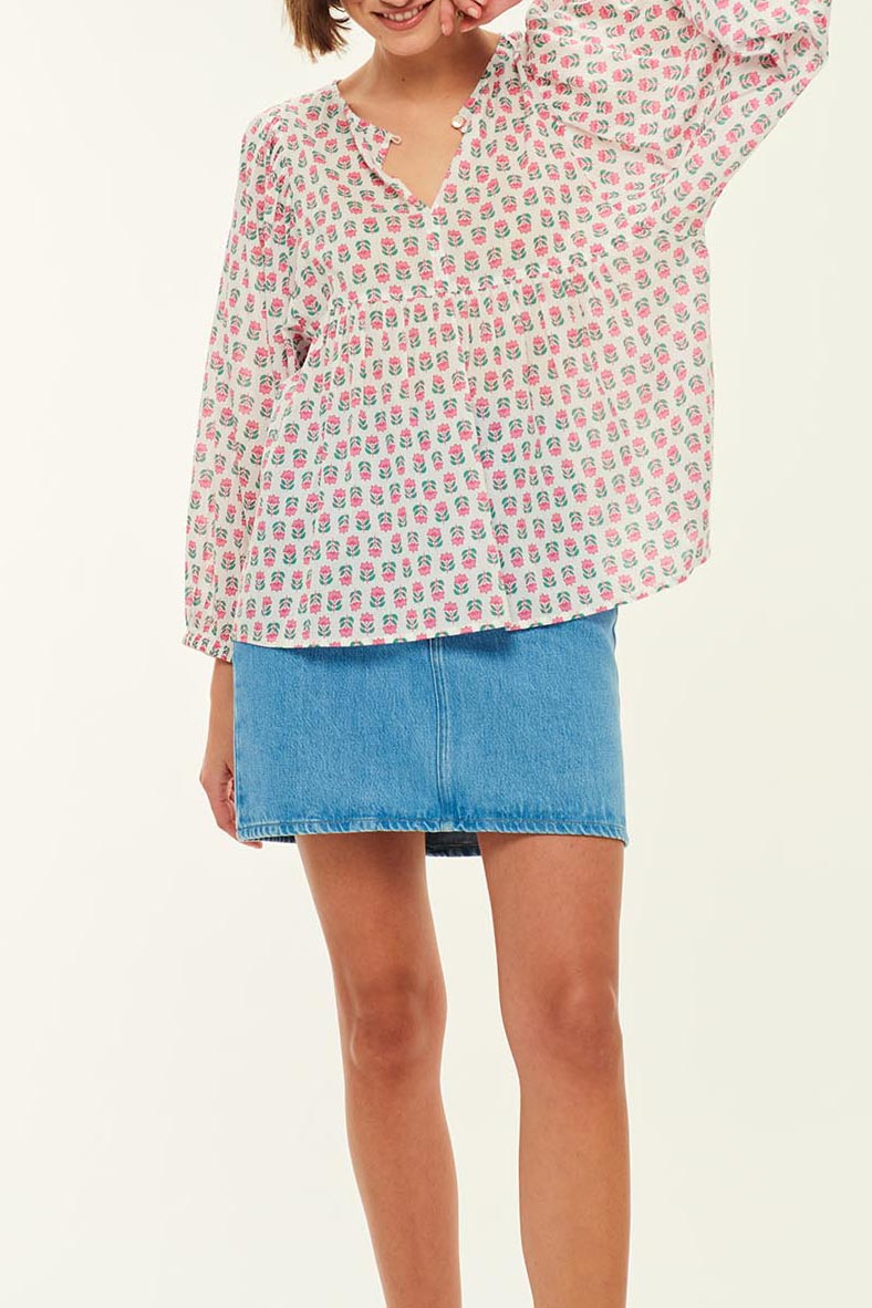 Blusa Ulis - Jazmín