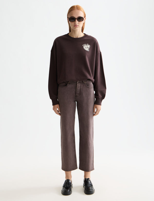 Sky Raka Jeans — Garment Dye Colours - Chocolate Plum