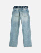 Jean The Sky Straight With Tie Detail - Dark Spotlight