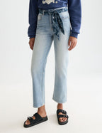 Jean The Sky Straight With Tie Detail - Dark Spotlight