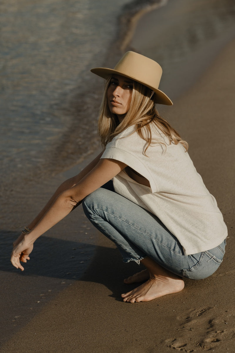 Ulysse Felt Hat - Pale Yellow