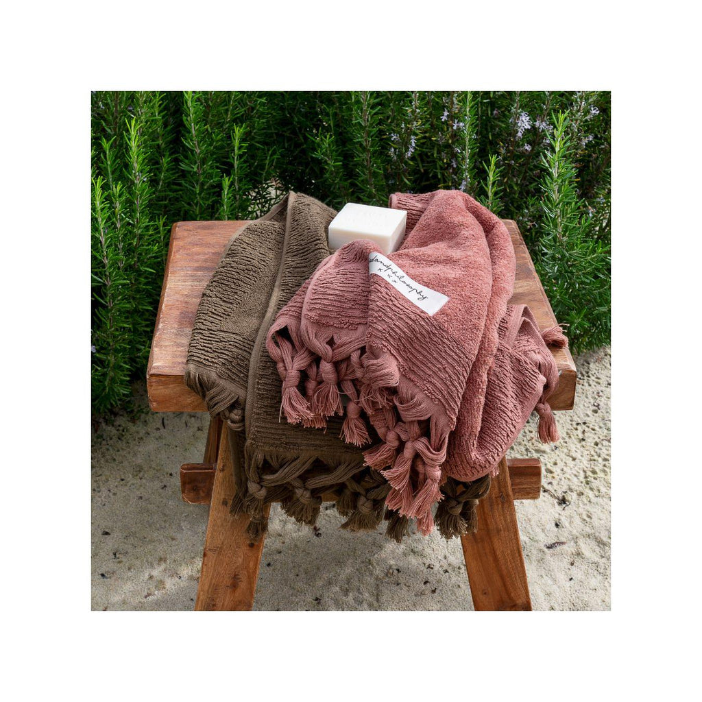 Lot De 2 Serviettes Éponge - Ulysse - Cinnamon