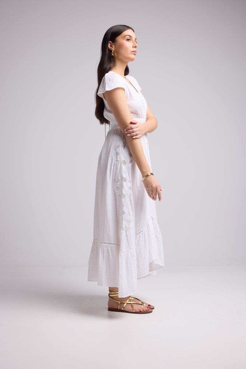 Robe Longue - Ulysse - Blanc