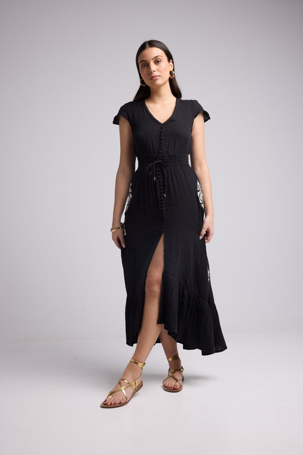 Robe Longue - Ulysse - Noir