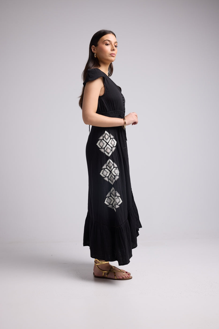 Robe Longue - Ulysse - Noir