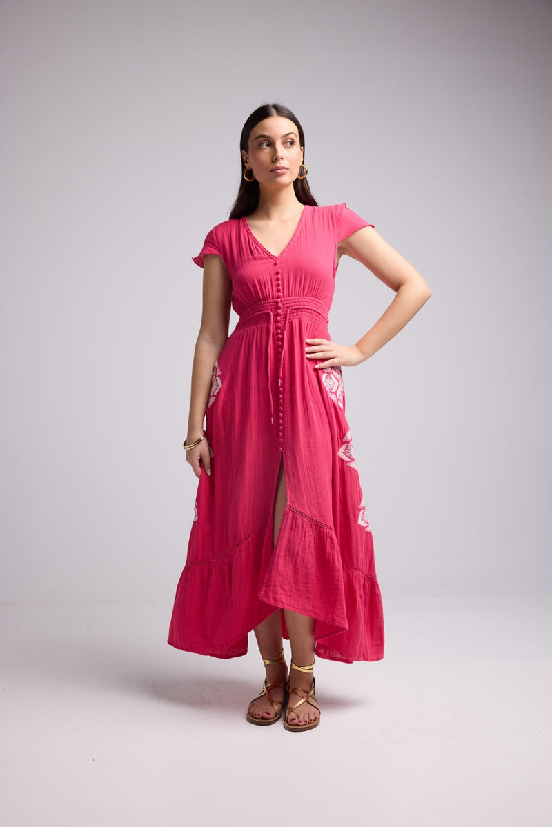 Robe Longue - Ulysse - Rose