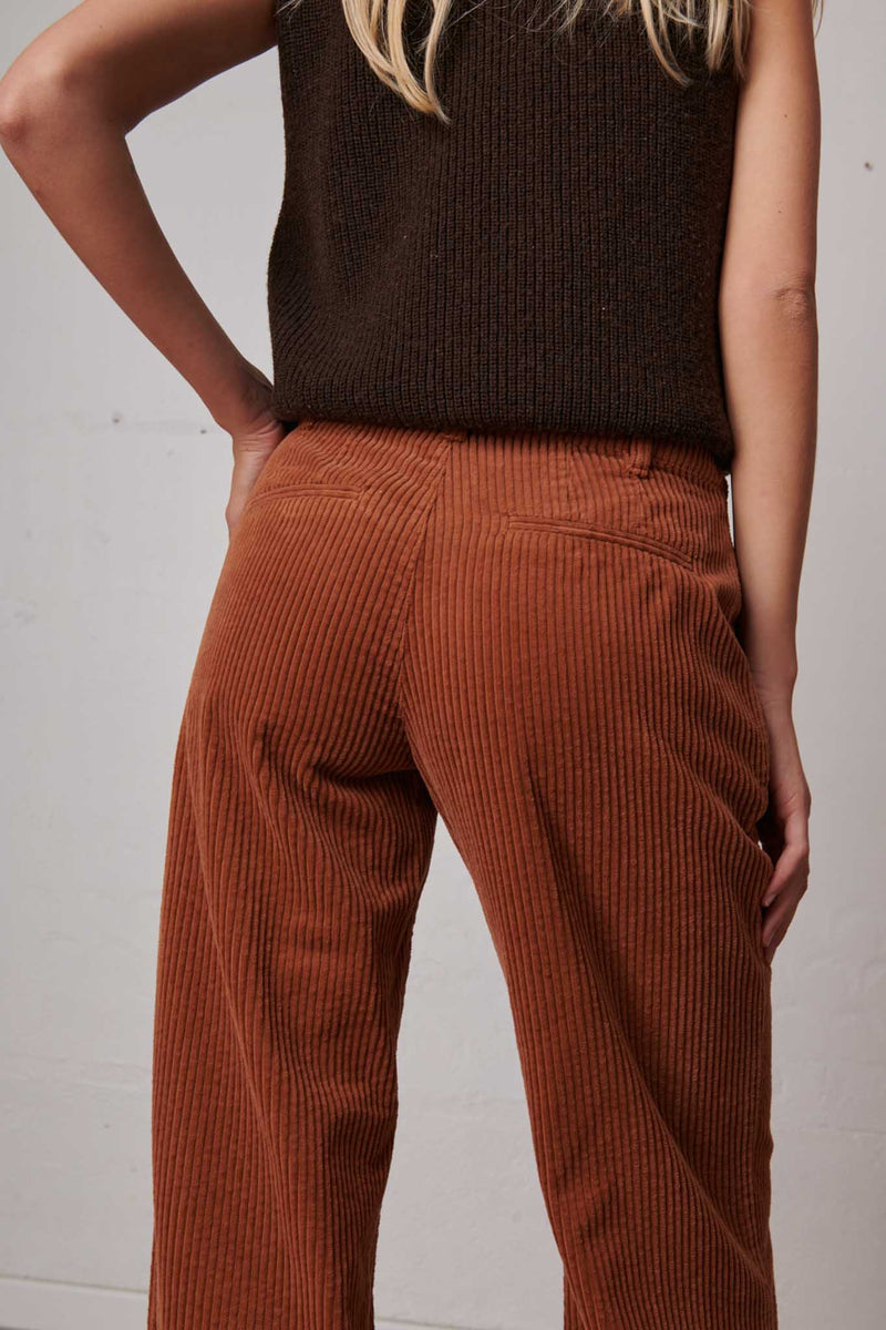 Uma Trendy Corduroy Trousers - Agate