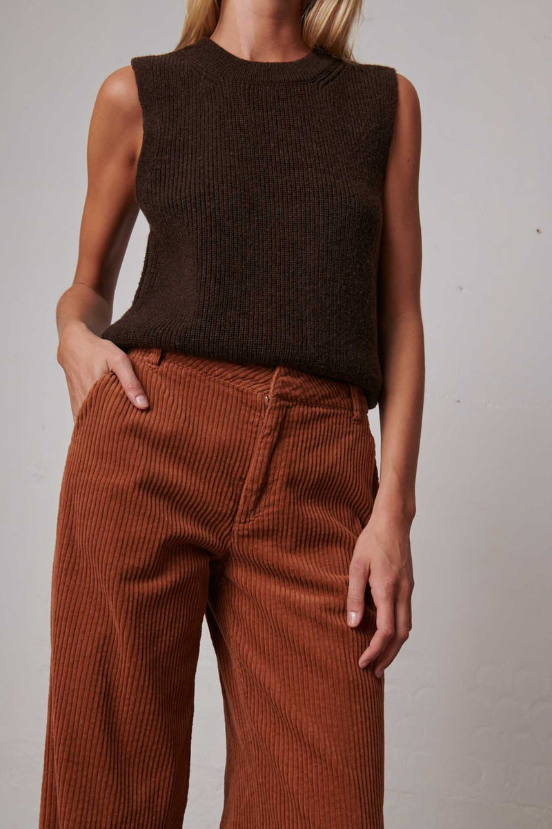 Uma Trendy Corduroy Trousers - Agate