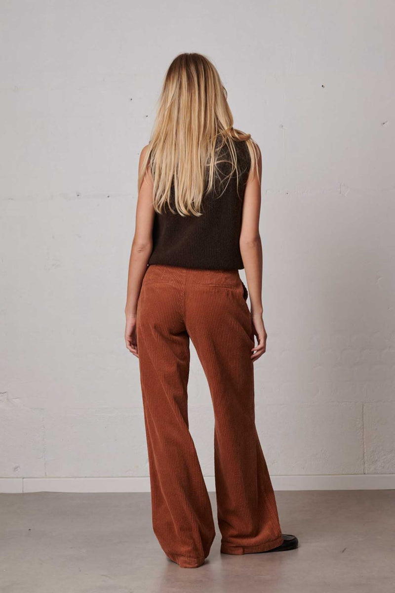 Uma Trendy Corduroy Trousers - Agate