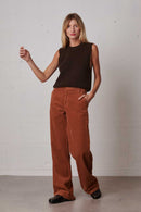 Uma Trendy Corduroy Trousers - Agate