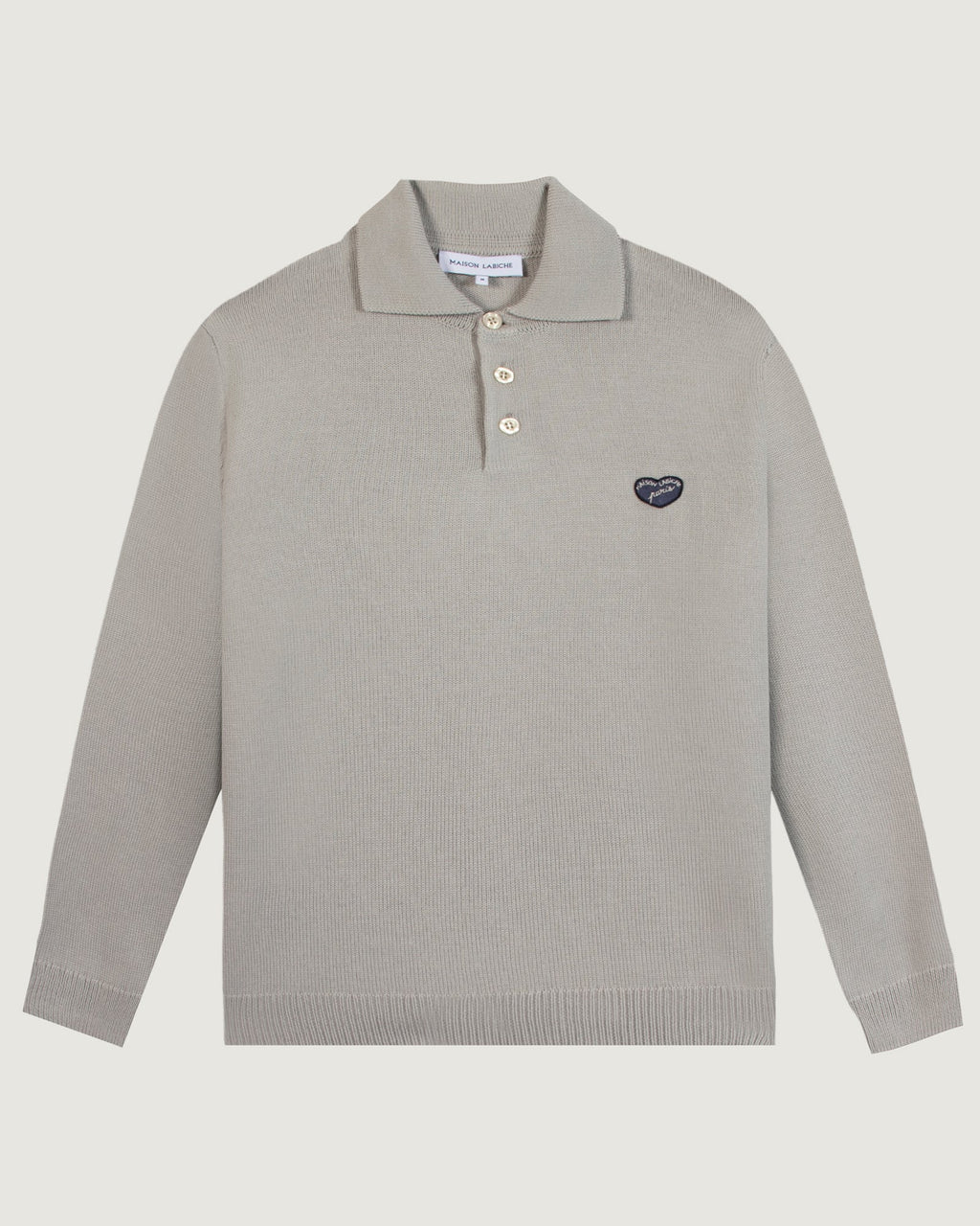 "Heart Patch" Guillaumin Merino Wool Sweater