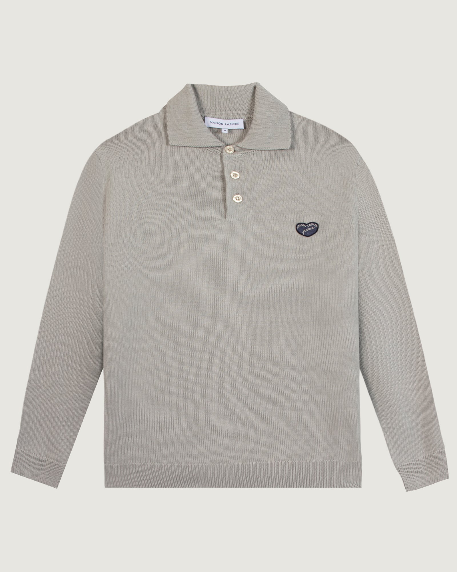 "Heart Patch" Guillaumin Merino Wool Sweater
