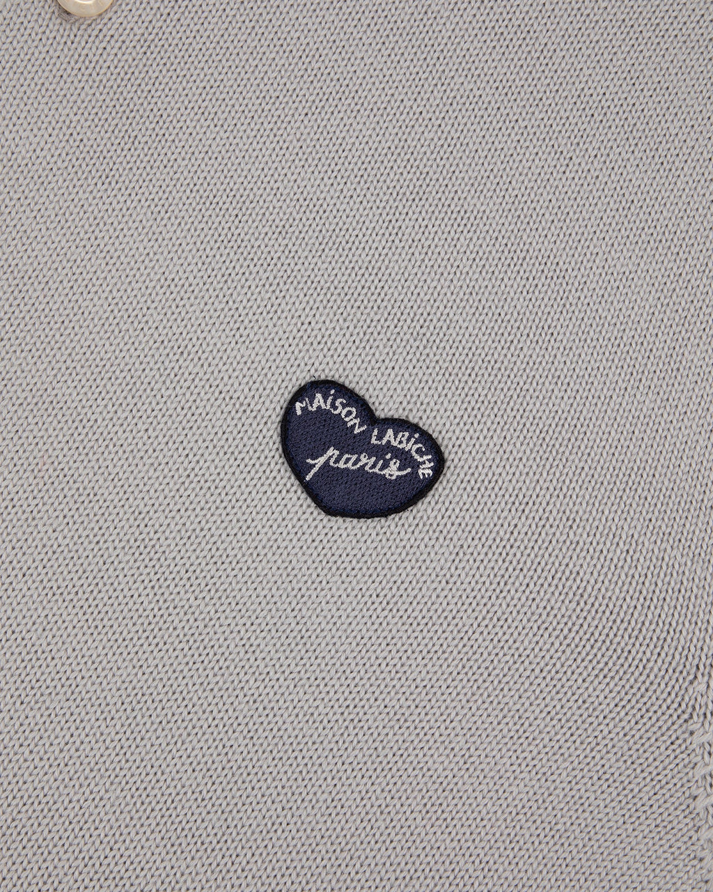 "Heart Patch" Guillaumin Merino Wool Sweater