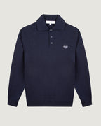 "Heart Patch" Guillaumin Merino Wool Sweater