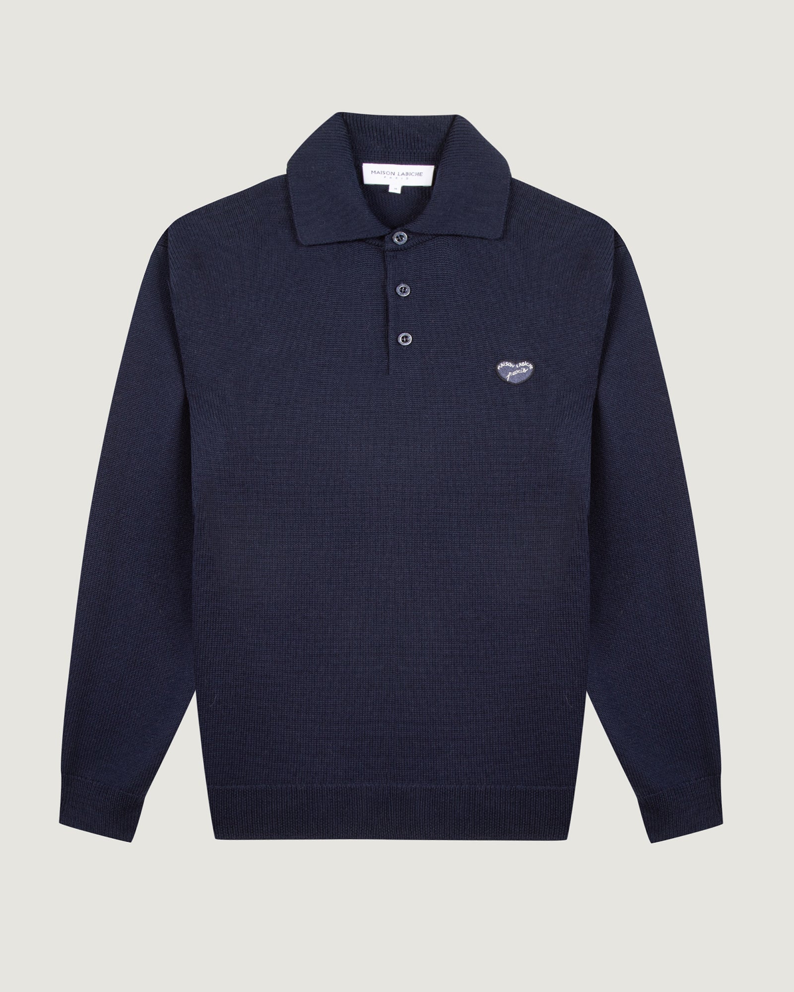 "Heart Patch" Guillaumin Merino Wool Sweater