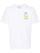 T-Shirt Casablanca Larc Colore - Blanc