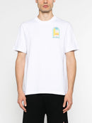 T-Shirt Casablanca Larc Colore - Blanc