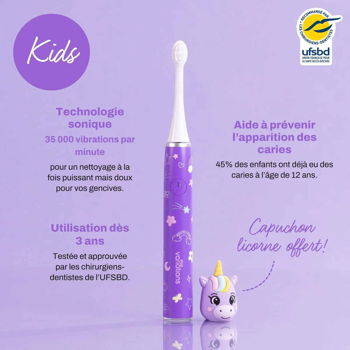 Brosse À Dents Électrique - Enfant - Licorne