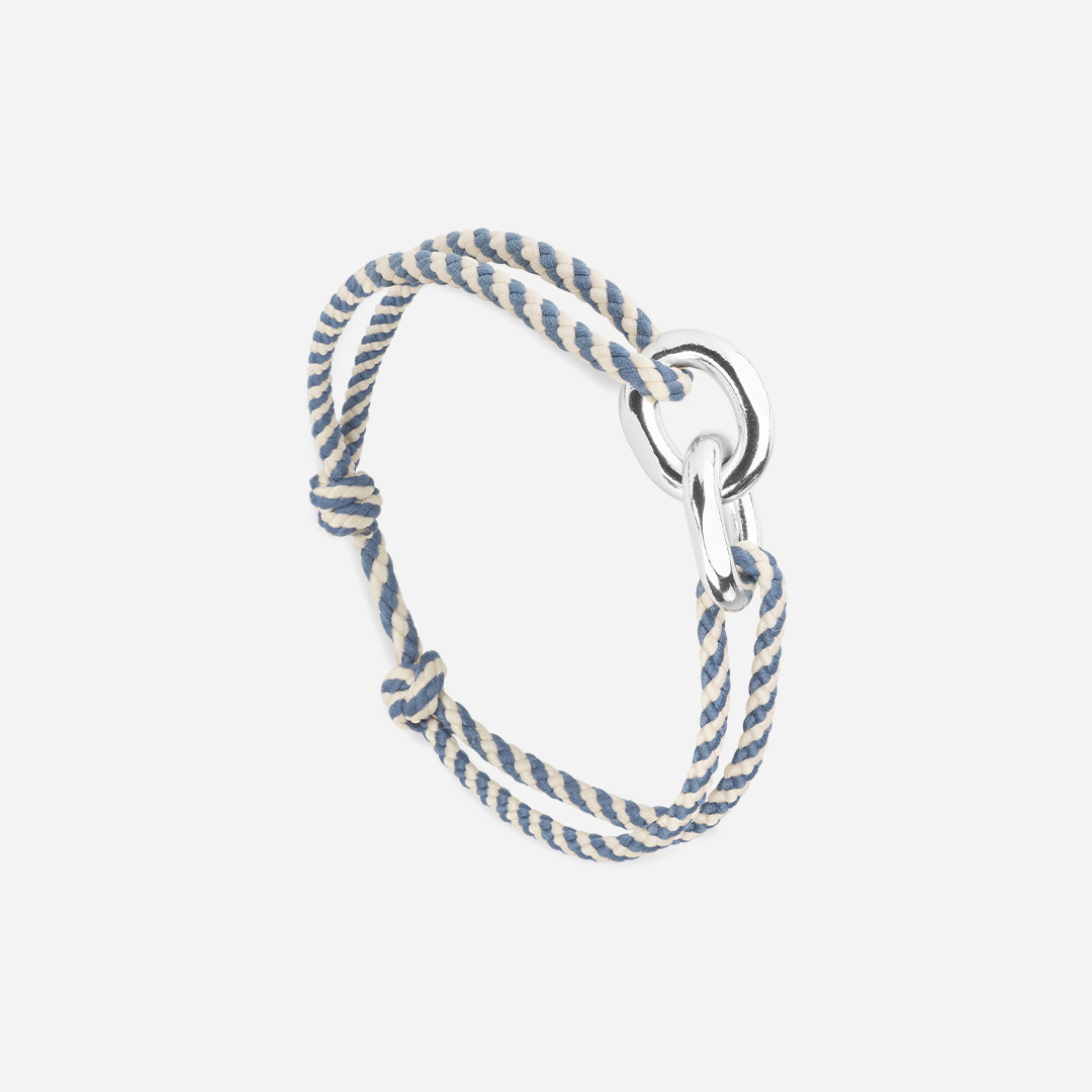 Bracelet Colmar - Bleu & Beige