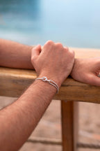 Bracelet Nafplio - Bleu Marine & Blanc