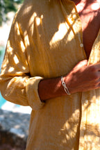 Piran Bracelet - Beige Striped White