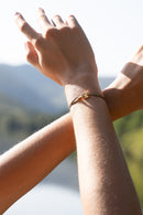 Bracelet Annecy - Or Noir Pailleté