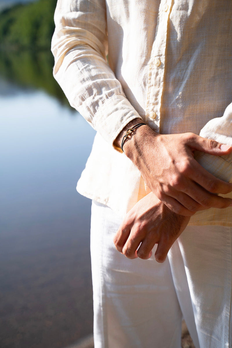 Bracelet Marrakech - Noir Pailleté