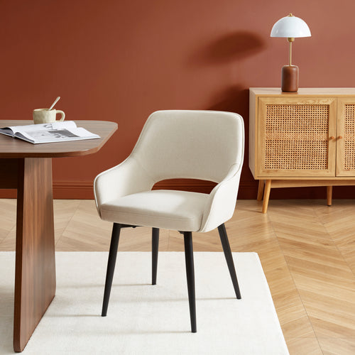 Unni - Juego de 2 Sillones - Tela Beige