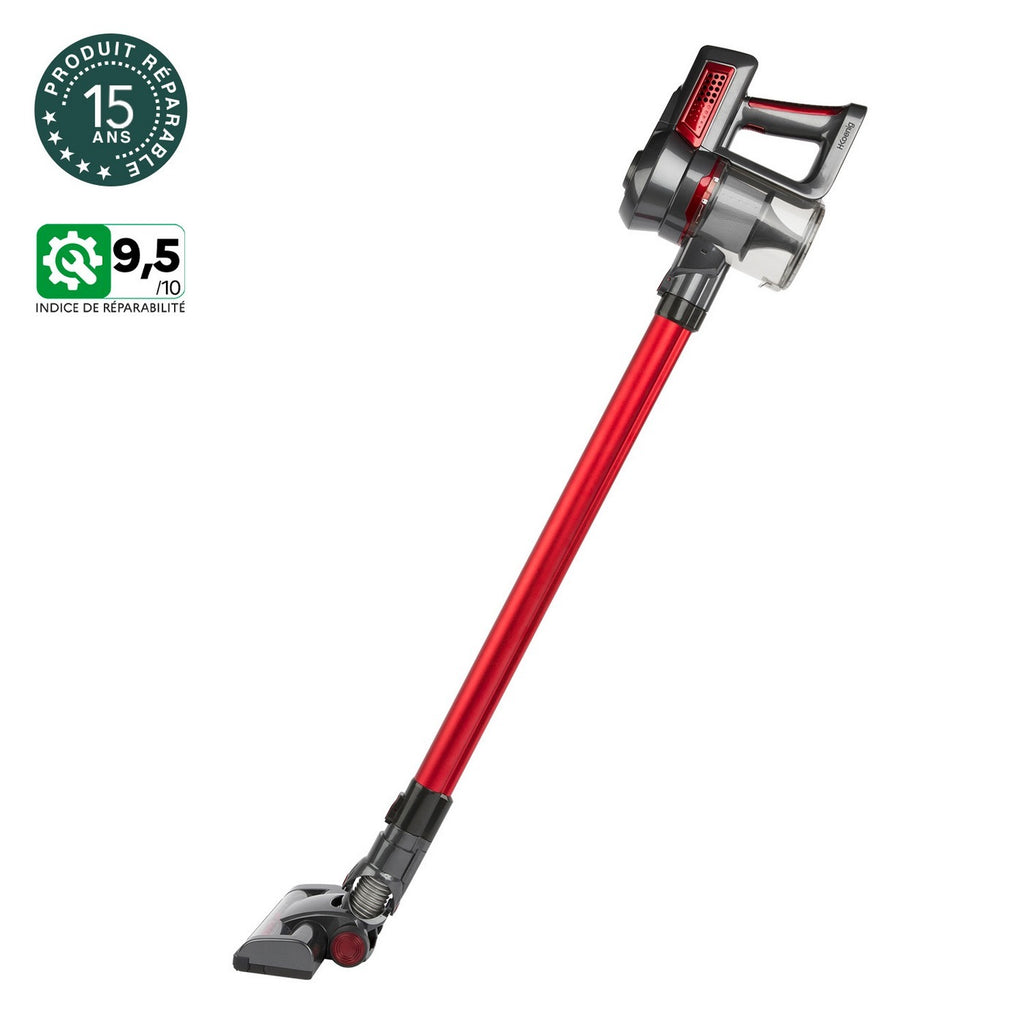 2-in-1 Cordless Stick Vacuum Cleaner Powerclean - Red