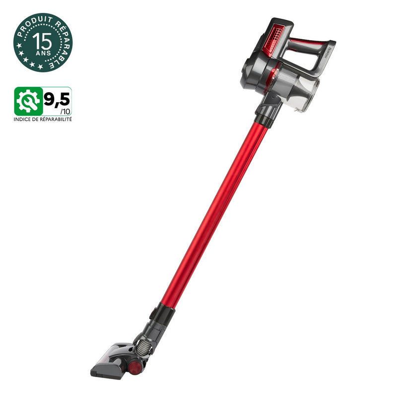 Aspirateur Balai 2 En 1 Sans Fil Powerclean - Rouge