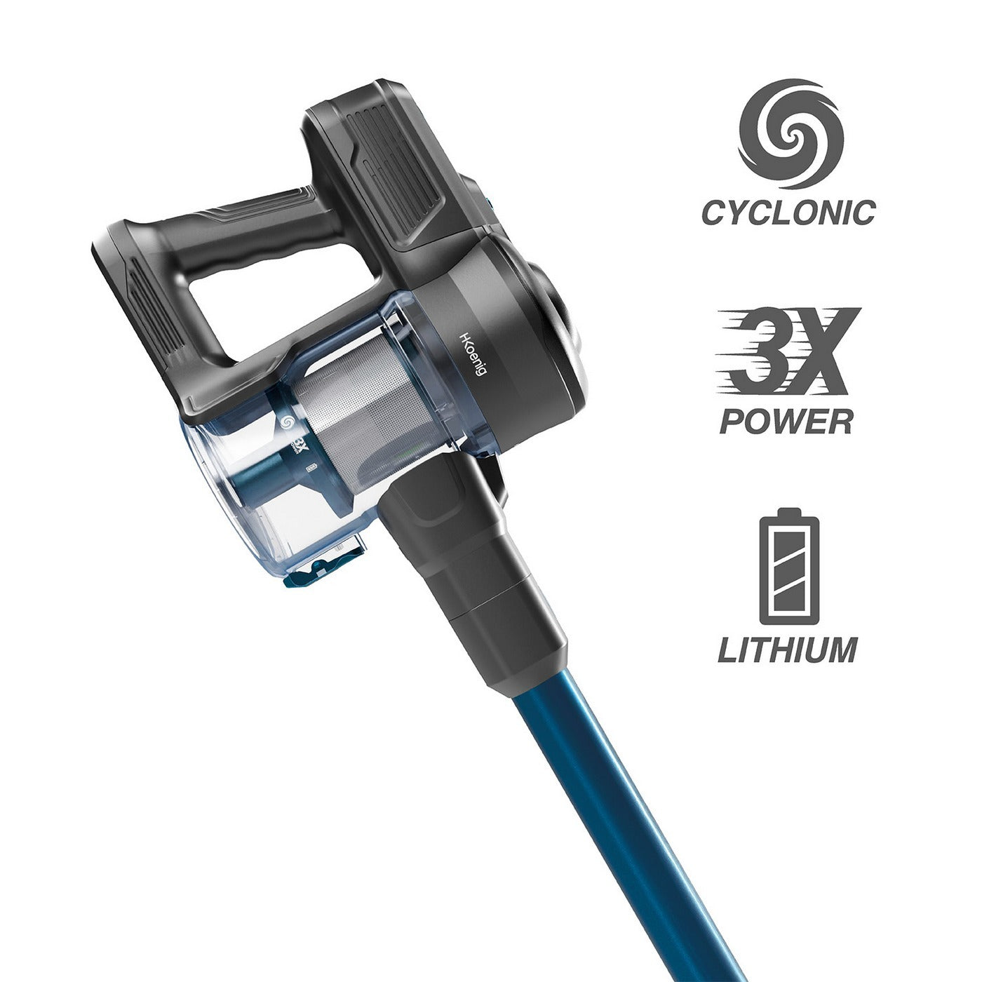 PowerClean 2-in-1 Cordless Stick Vacuum - Blue