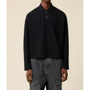 Ami Paris - Polo Manches Longues Garment Dye Ls Polo - Black/001