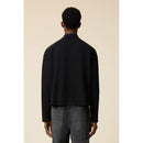 Ami Paris - Garment Dye Long Sleeve Ls Polo - Black/001