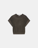Pull manches courtes taupe_5