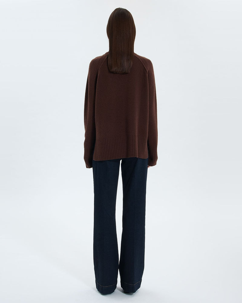 Pull Nefeli chocolat en cachemire_3