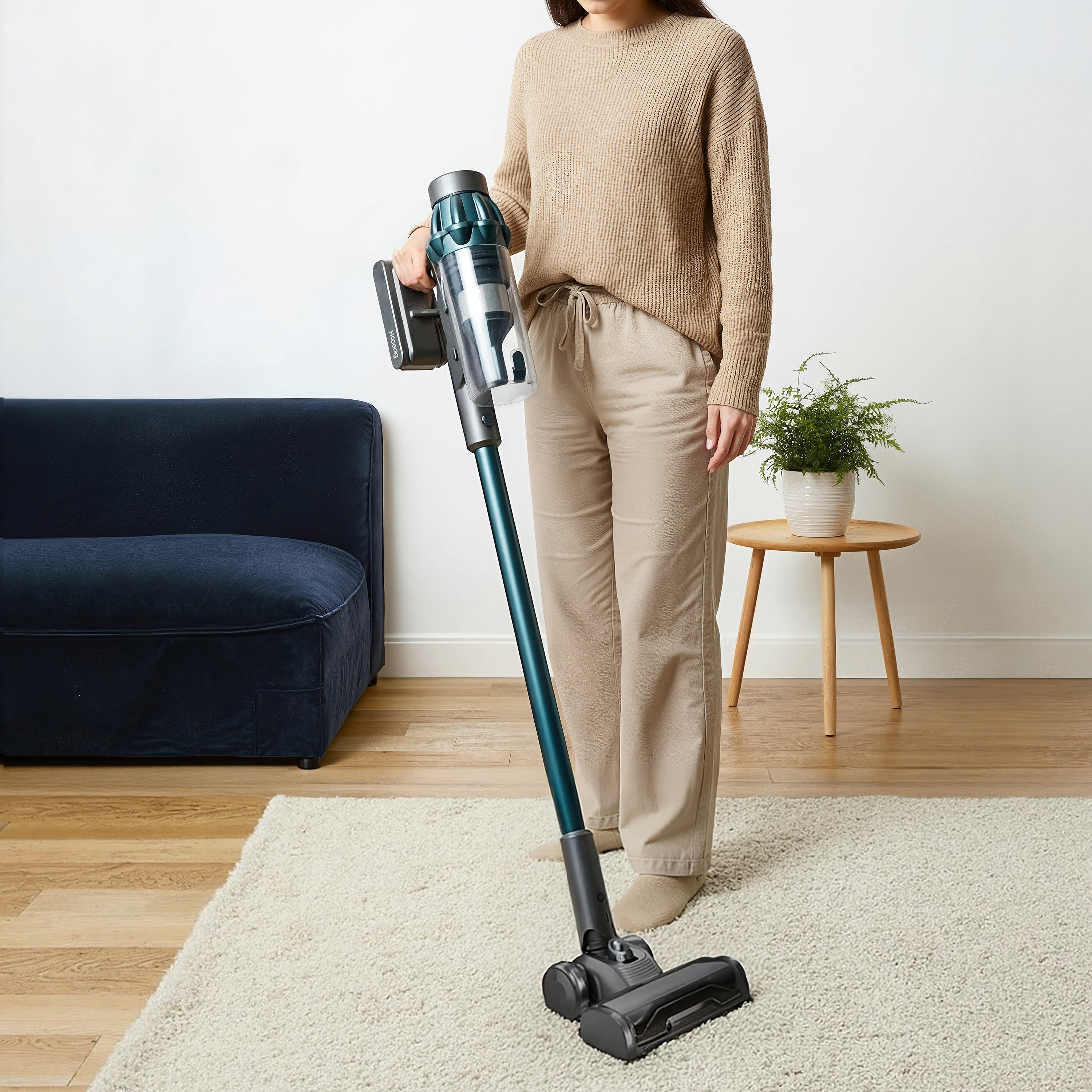 2-in-1 Cordless Stick Vacuum Power+ - Blue