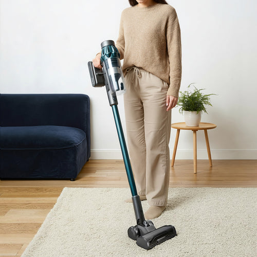 Aspirateur Balai 2 En 1 Sans Fil Power+ - Bleu
