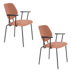 Zelo - Fauteuil De Salle À Manger - Métal - Rose
