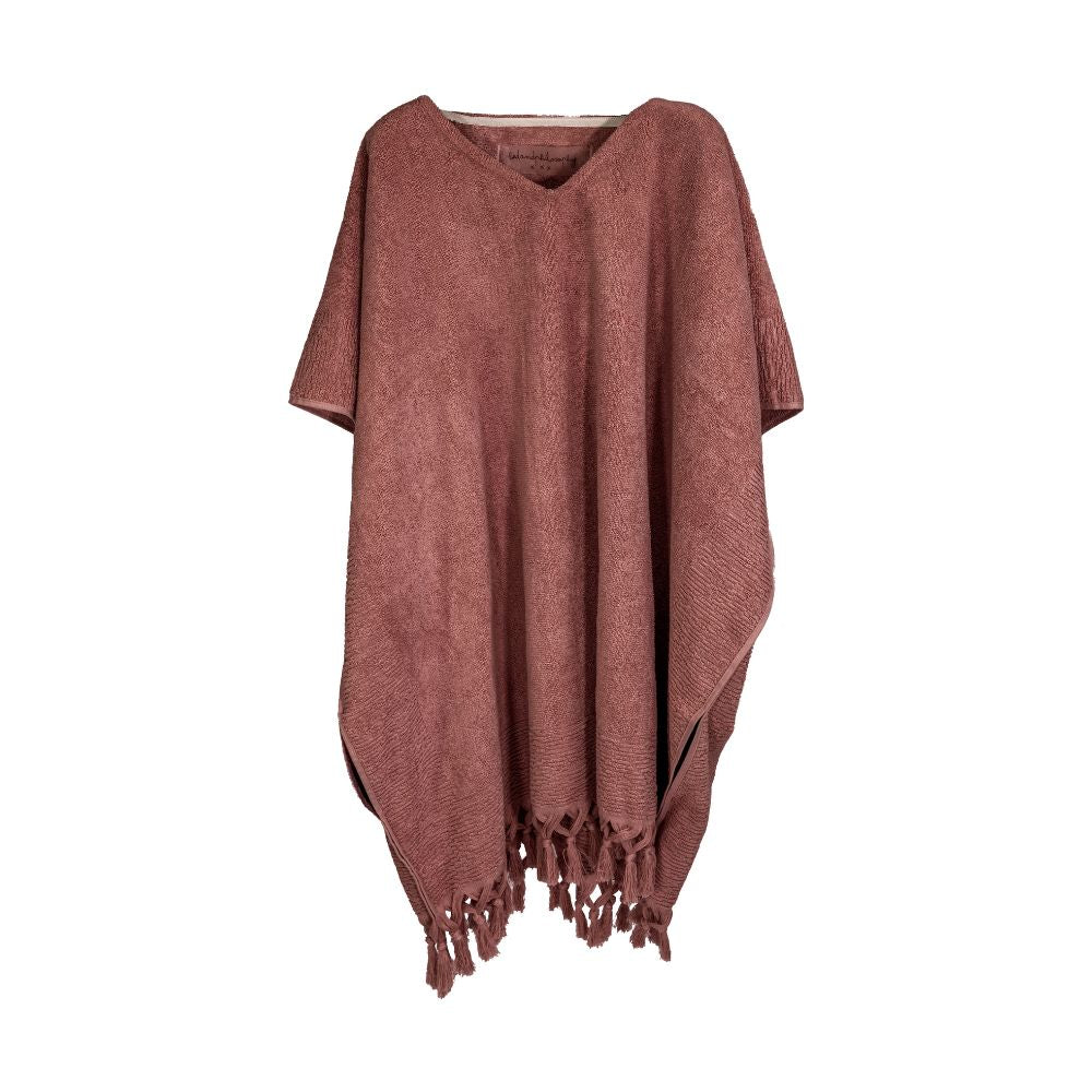 One-Size Terry Towelling Uranus Poncho - Cinnam
