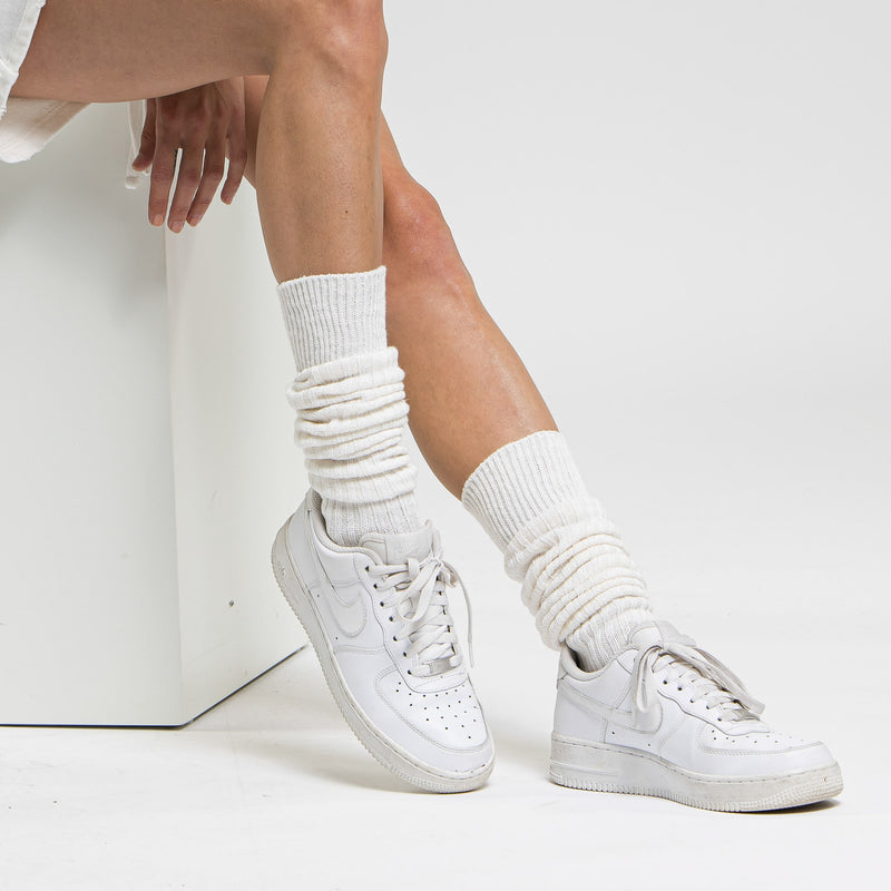 Chaussette Fils Chine - Urban Long Socks - Off White - Mixte