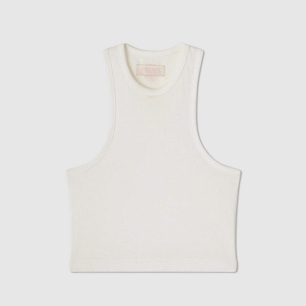 Urban Tank Crop Vest - Dirty White - Women