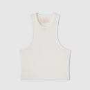 Camiseta sin mangas Urban Tank Crop - Blanco sucio - Mujer