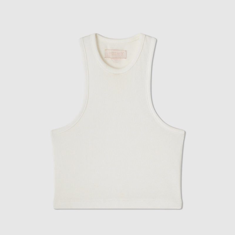 Camiseta sin mangas Urban Tank Crop - Blanco sucio - Mujer