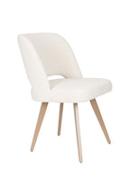 Yves - Dining Room Chair - Polyester - White/Beige