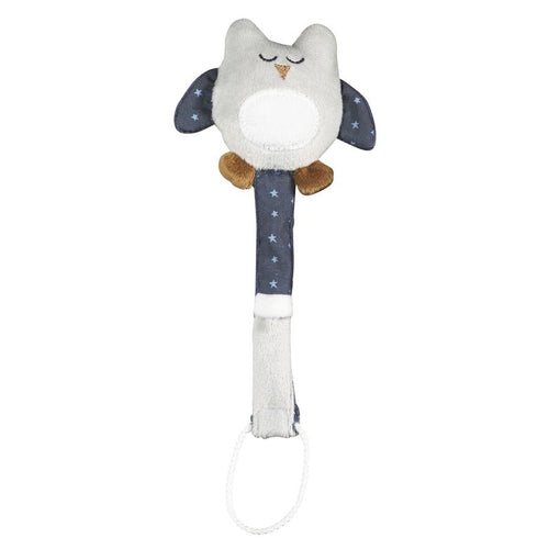 Attache-Tétine Bébé En Coton Chouette