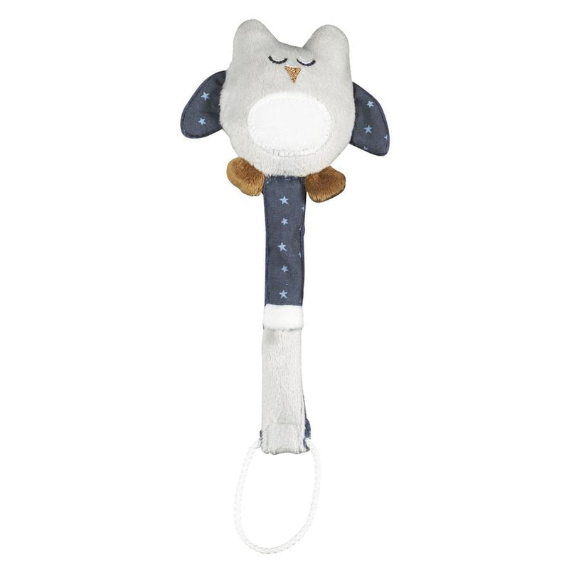 Attache-Tétine Bébé En Coton Chouette